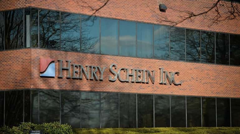 The Henry Schein Inc. building located on Duryea Road in...