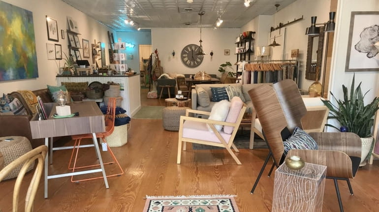 Norine Pennacchia owns touchGOODS, a home decor shop in Southold.