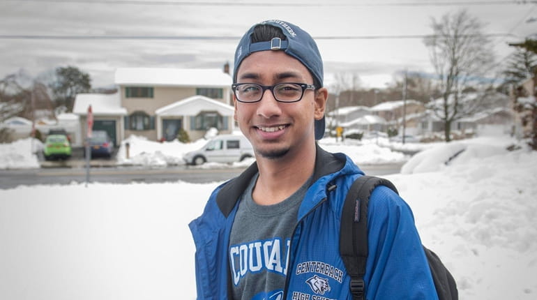 Sakib Choudhury, 18, a student government vice president at Centereach...