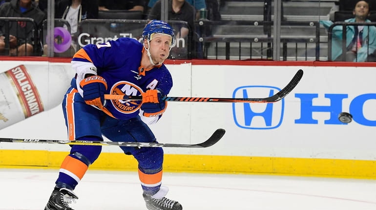 Leo Komarov, formerly of Toronto, signed with the Islanders during...
