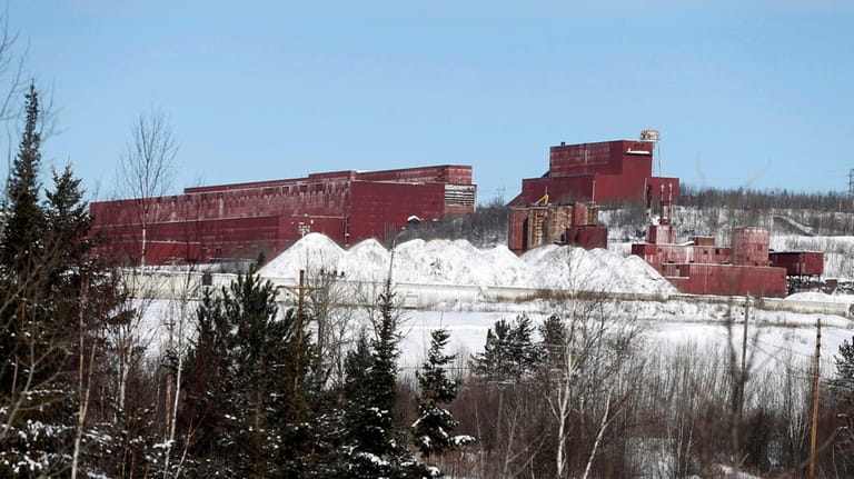 The closed LTV Steel taconite plant sits idle near Hoyt...