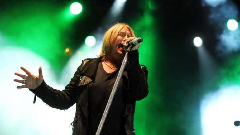 Joe Elliott performs with the band Def Leppard at the...