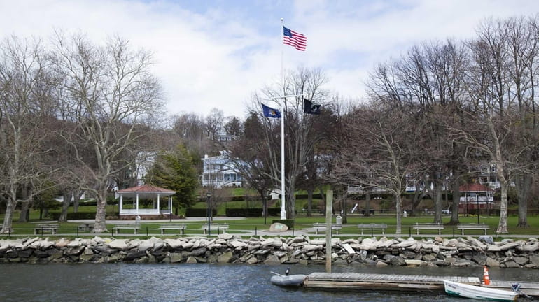 Northport Village Park as seen from the village dock on...