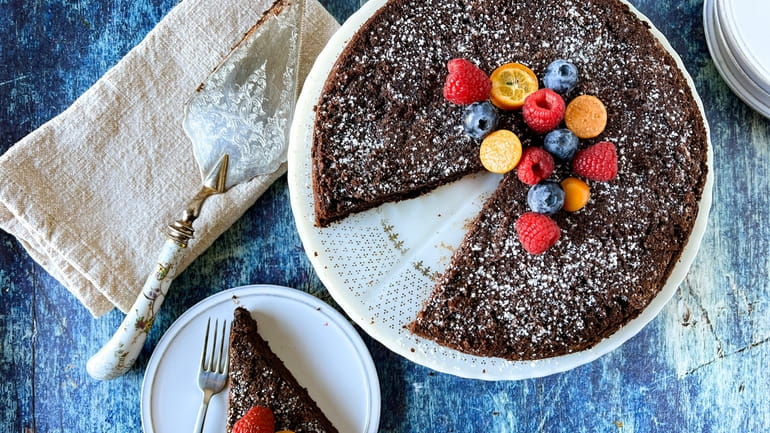 This rich, moist chocolate tart makes a great ending to...