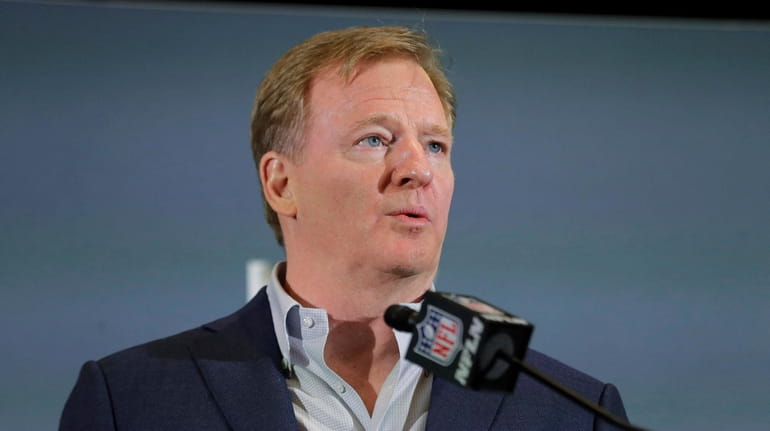 In this Feb. 3, 2020 file photo NFL Commissioner Roger...