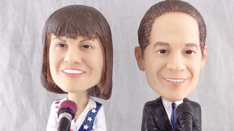 The John Sterling and Suzyn Waldman bobblehead doll will be...