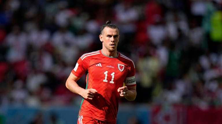 Wales' Gareth Bale during the World Cup group B soccer...