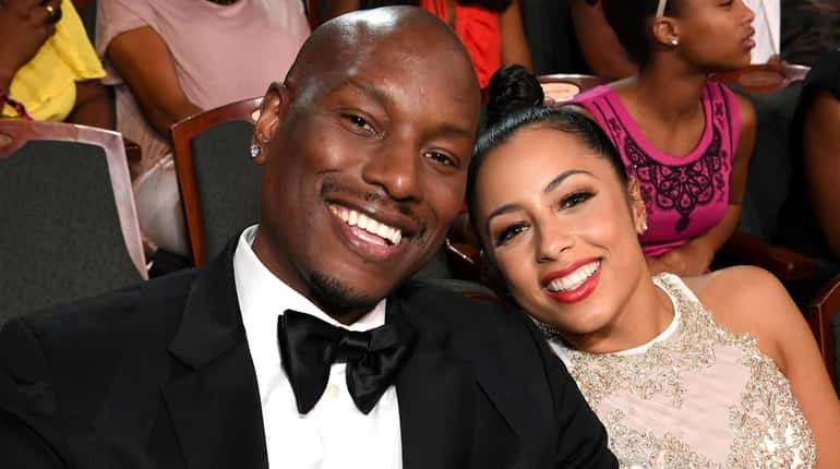 Tyrese Gibson and his wife, Samantha Lee, in 2017.