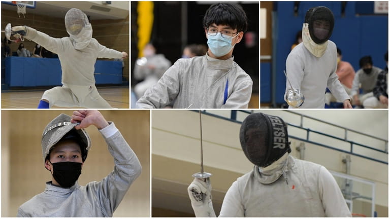 Clockwise, from left: Kyle Cheng on Syosset, Ethan Gullo of...