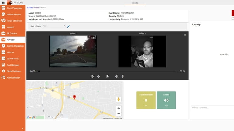 IntelliShift AI video sends real-time alerts when harder-to-detect distracted driving...