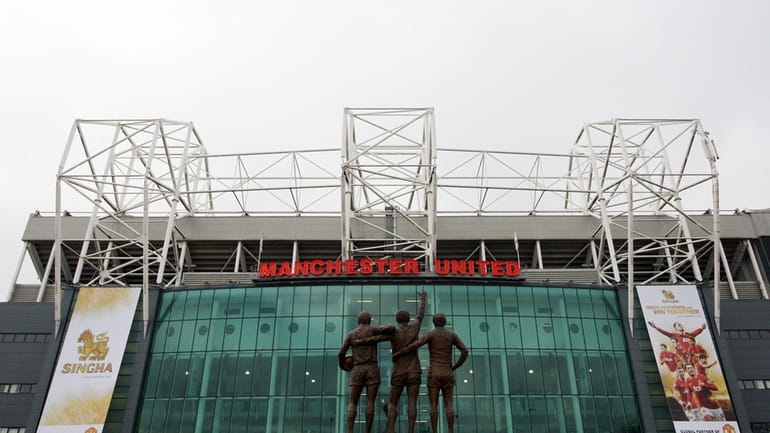A general view of Old Trafford stadium on March 11,...
