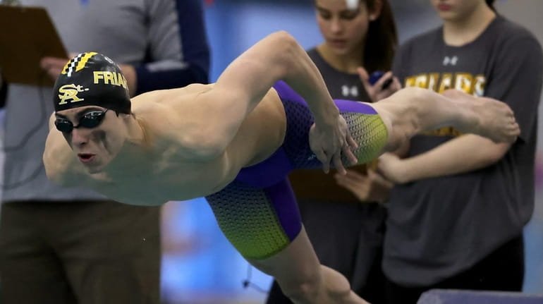 St. Anthony's Noah Cakir competes in the the 200 Individual...