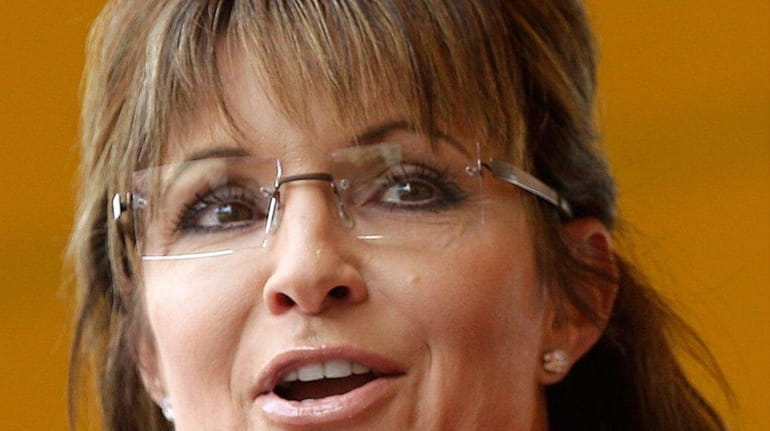 Sarah Palin, seen here on Sept. 5, 2011, is suing...