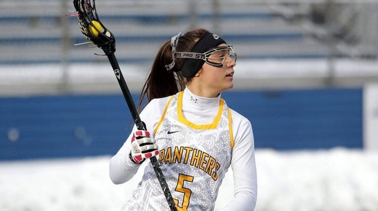 Jackie Jahelka has 79 goals and 24 assists for Adelphi...