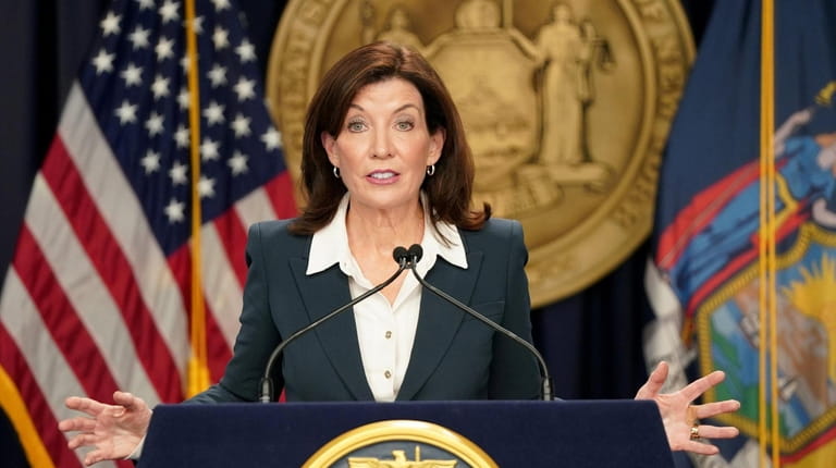 Gov. Kathy Hochul emphasized during a press briefing on Thursday...