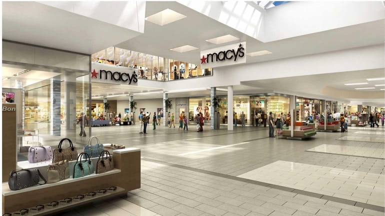 Artist rendering of the entry to the new Macy's store...