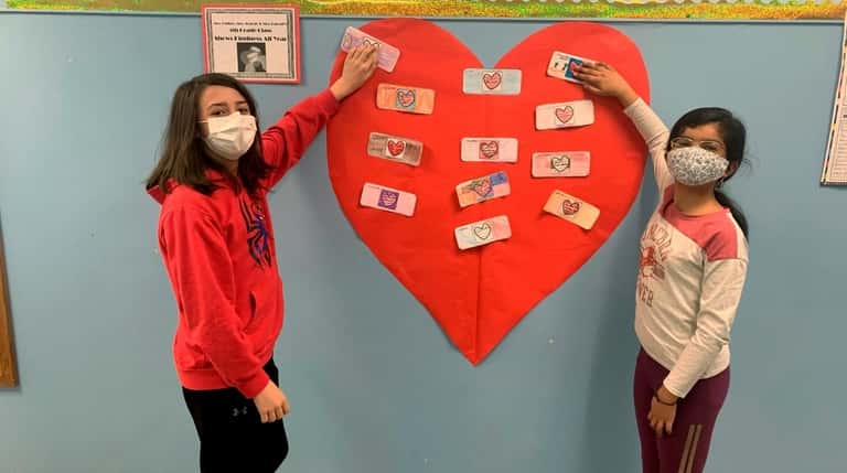 In Hicksville, Lee Avenue Elementary School students participated in a...