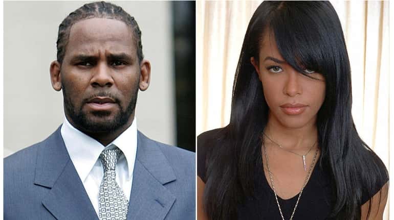 R. Kelly, left, in Chicago on May 9, 2008, and...