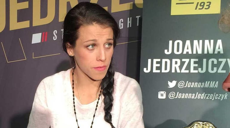 Poland's Joanna Jedrzejczyk talks about her UFC 193 match against...