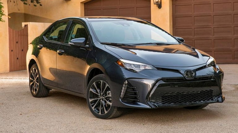 This photo provided by Toyota shows the 2017 Toyota Corolla,...