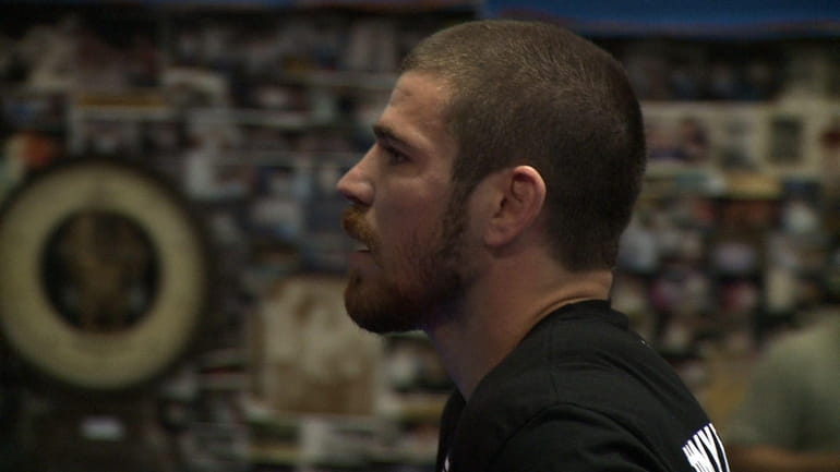 Jim Miller at open workouts Wednesday at Church Street Boxing...