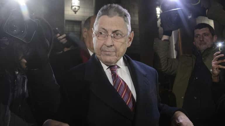 Former New York State Assembly Speaker Sheldon Silver exits a...
