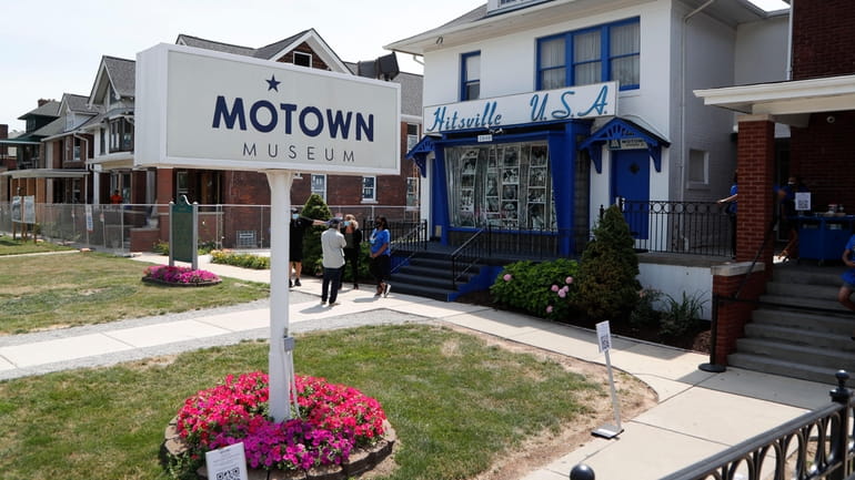 The exterior view of the Motown Museum in Detroit.