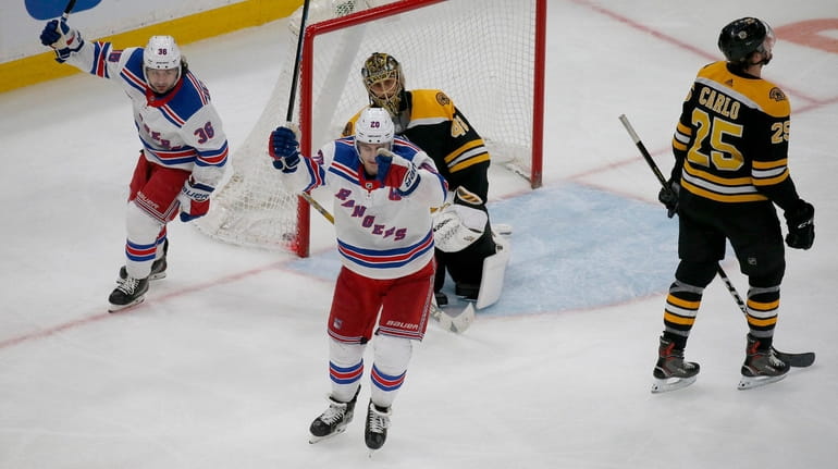 New York Rangers right wing Mats Zuccarello (36) and left...