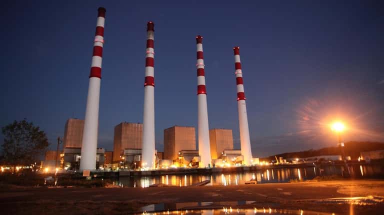 The National Grid power plant in Northport, as seen on...