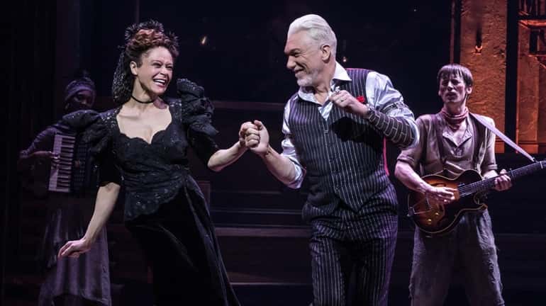Amber Gray and Patrick Page star in "Hadestown, a new...