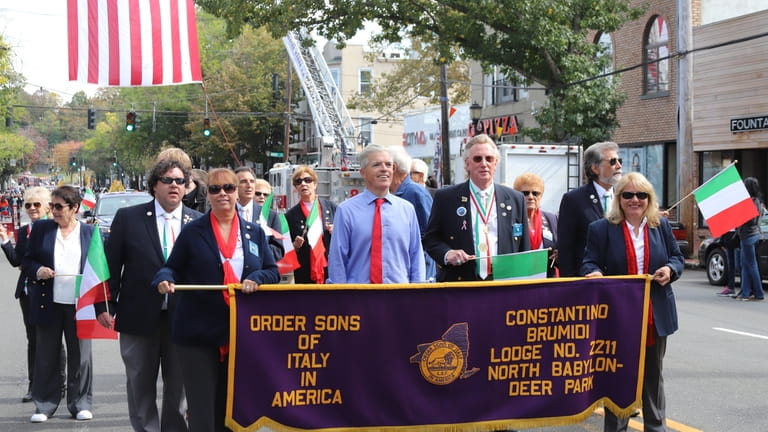 The Constantino Brumidi Lodge North Babylon/Deer Park will march in...