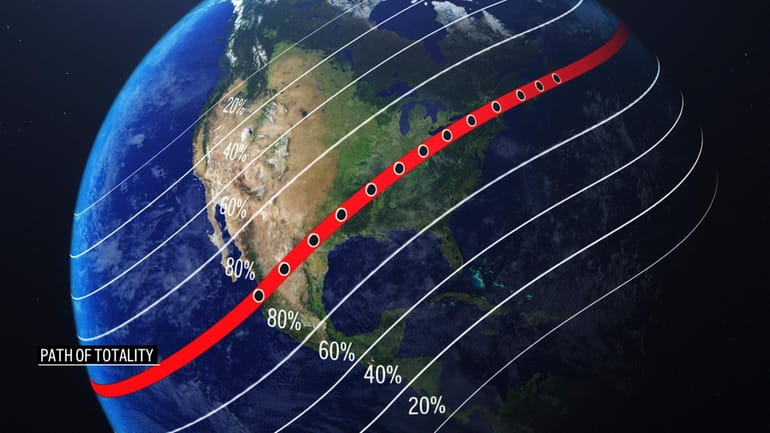 A total solar eclipse April 8 will be visible across...