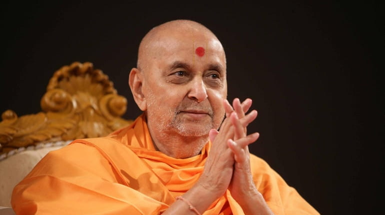 The late Pramukh Swami Maharaj, who was spiritual leader of...