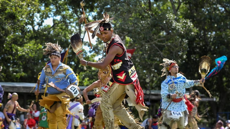 Participants in the 2019 Shinnecock Nation Powwow.