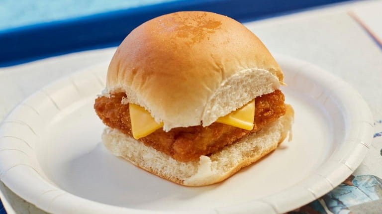 Fish sliders at White Castle.