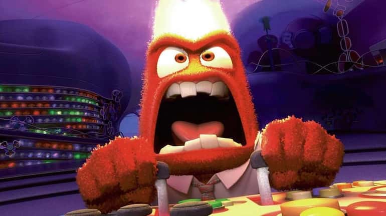 "Inside Out" features Lewis Black as Anger, one of the...