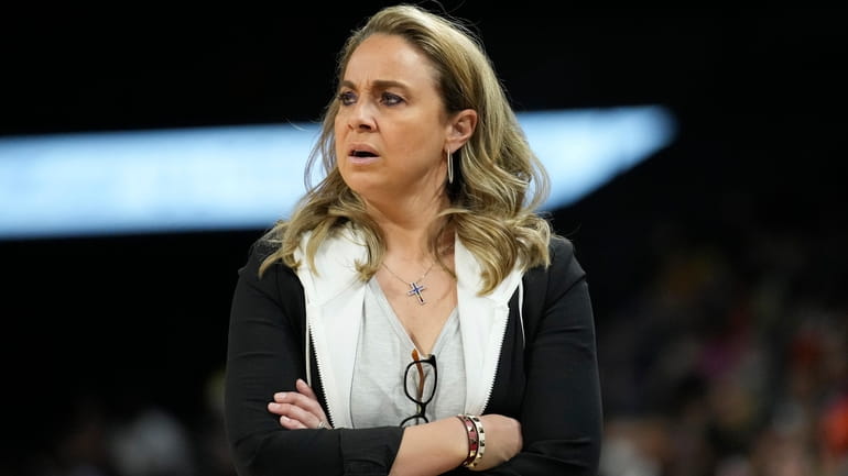 Las Vegas Aces head coach Becky Hammon was suspended for two...