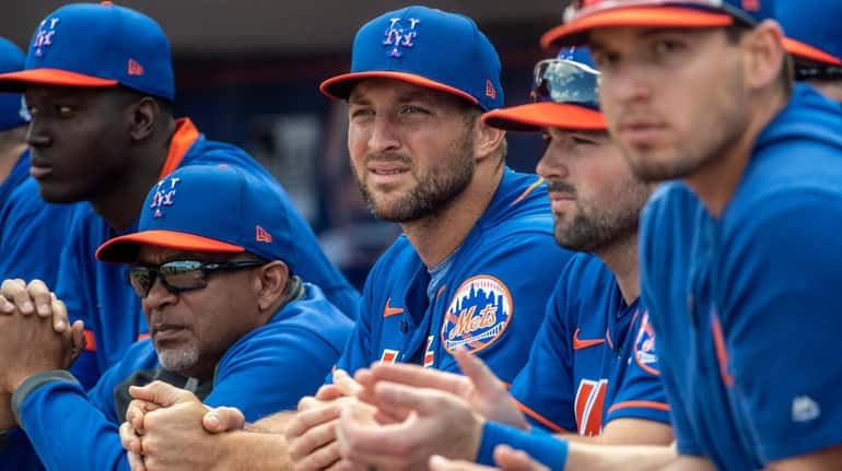 Tim Tebow had two hits in 13 at-bats this spring.
