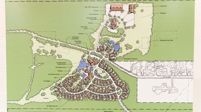 A proposed conceptual alternative to The Hills at Southampton development,...