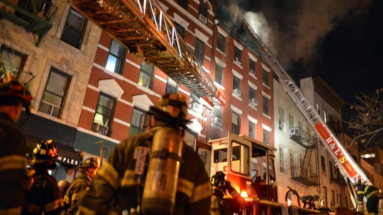 FDNY presonnel responded to a fire at 41 Spring Street...