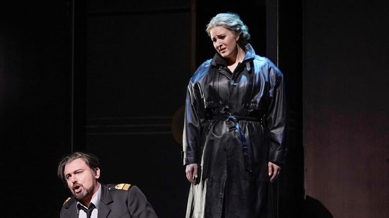 In this image provided by the Met Opera, soprano Lise...