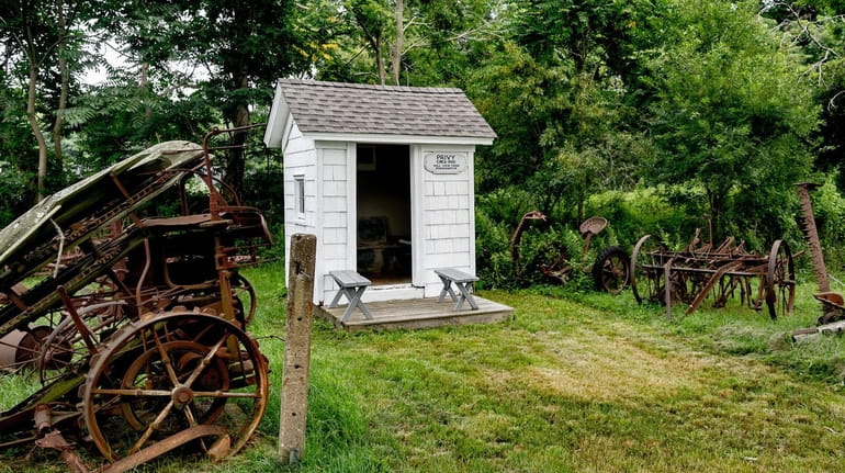 The circa-1860 outhouse Ron Bush retrieved from a farm in...