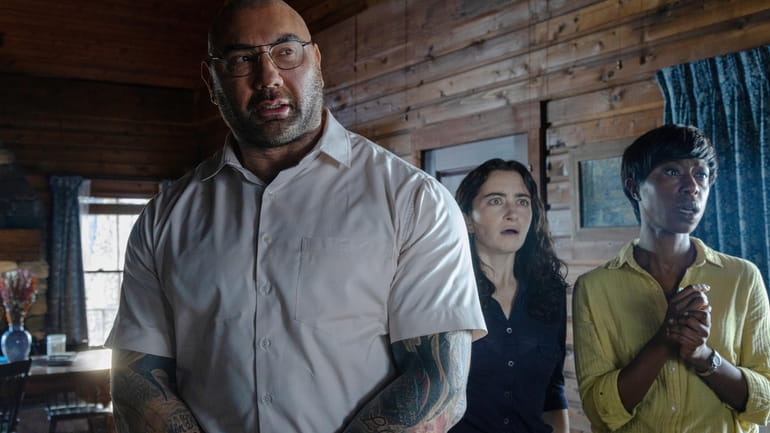 This image released by Universal Pictures shows Dave Bautista, from...