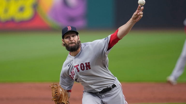 Boston Red Sox starter Matt Dermody pitches during the first...