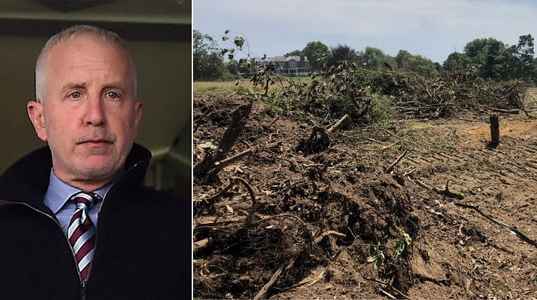 The Peconic Land Trust is suing Randy Lerner for allegedly...