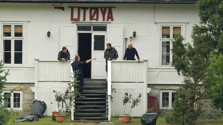 Police continue their investigations on the Utoya island in Norway...