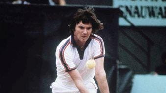 Jimmy Connors is seen during the French Open tennis championships....