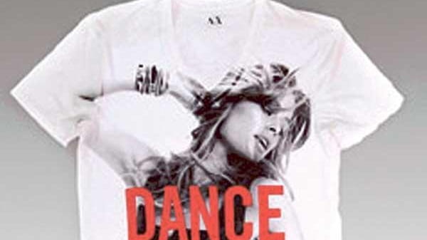 Doutzen Kroes and A|X Armani Exchange limited-edition T-shirt.