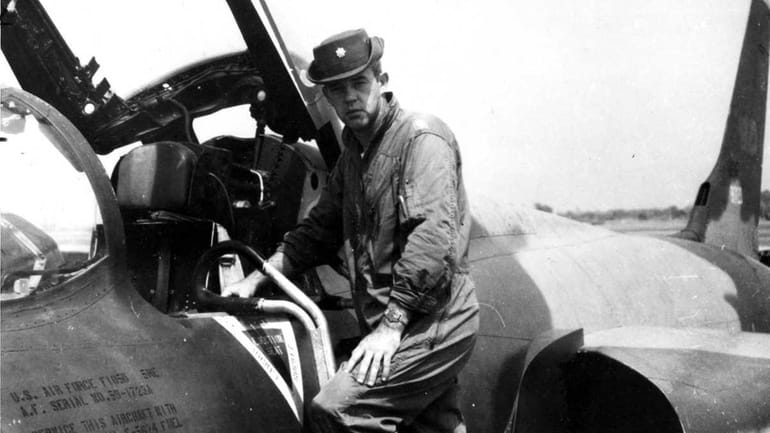 Major John F. O'Grady at the Takhli Royal Thai Air...