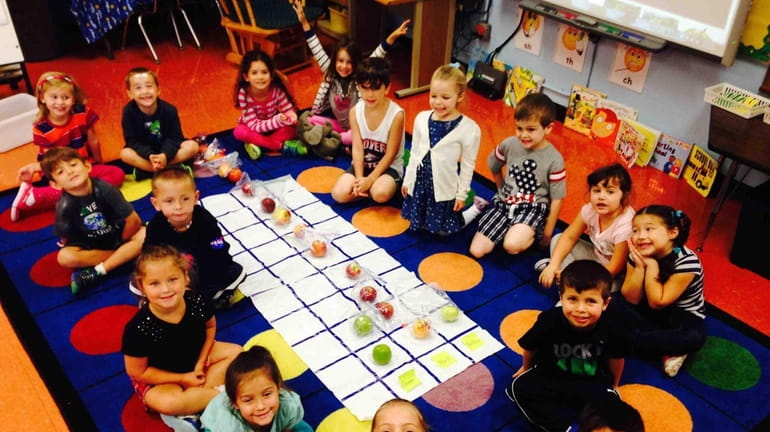 Kindergarten students at Forest Lake Elementary School in Wantagh graphed...